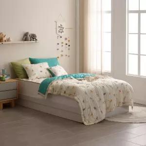 (디즈니홈)사파리미키 차렵이불 베개세트 SS (여름용) (40x60베개커버)