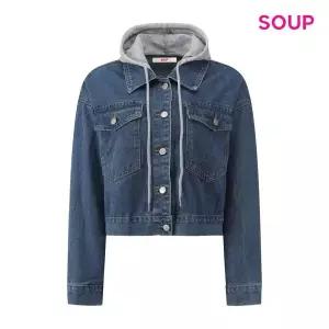 [SOUP](타임스퀘어점패션관)데일리 후드 데님 자켓 (S61JK07)