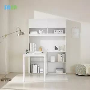 [SASA]데코라인(매장상품) 플랜 1인책상+책장+상부장 세트