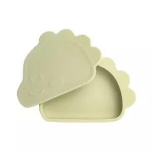 블루마마 유아 실리콘 흡착 식판 공룡 돌 선물 그린빈