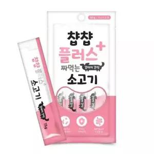 플러스 강아지 짜먹는 간식 유산균 함유 소고기 60g