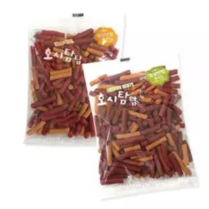 호시탐탐 애견 간식 스틱 훈련용 모이스트 오리버거 100g