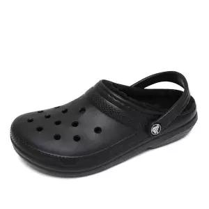 [크록스]클래식 라인드 클로그 슬리퍼 블랙 207010-060 911250