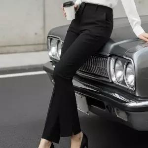 [하프클럽/]여자 원트임 편한 시즌리스 정장바지 나팔 팬츠