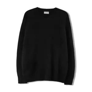 남자 소프트 앙고라 스판 브이넥 긴팔 니트 SG-KN-Q029-검정