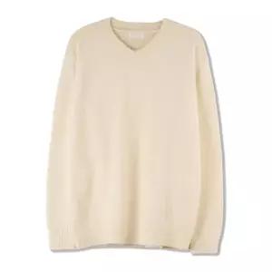 남자 소프트 앙고라 스판 브이넥 긴팔 니트 SG-KN-Q029-크림