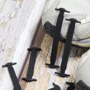 실리콘 블랙 신발끈 패션 액세서리 운동화 여성 소품