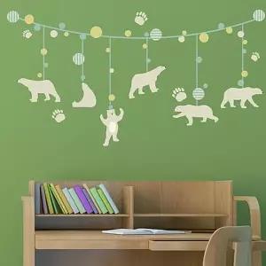 베어가랜드 디자인스티커 시트지 벽지 포인트스티커