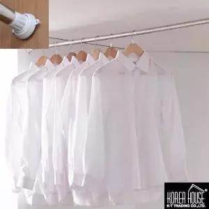 [콩심팥심]bns KT 스텐 다용도 압축봉 중형 행거/옷걸이/커튼봉/철봉/알루미늄봉