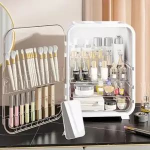 베니티 대용량화장품정리함 향수 립스틱 수납함 화장품보관함 (화이트)