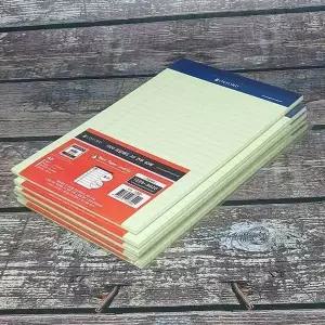 브랜빌 VO498618 옥스포드 A5 리갈패드-그린 라인 40매 5권