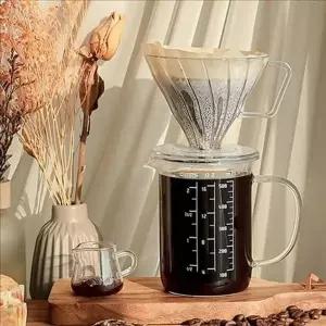 [콩심팥심]투명 유리 계량 컵 내열 계량 컵 홈카페 주방 베이킹