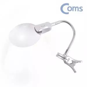 ( )집게 거치대 무테 LED 조명 돋보기 확대경