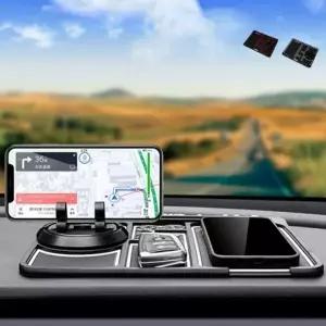 차량용 논슬립 패드 자동차 미끄럼 방지 거치대 받침대 스마트폰 스탠드 자바라 책상