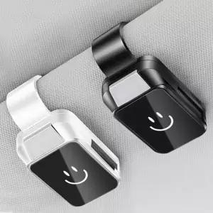 차량스마일원터치안경거치대 선바이저클립 선글라스