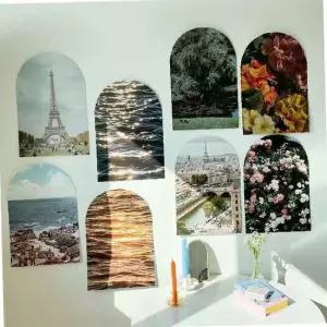 창문 아치형 인테리어 포스터 10종/감성 아치 바다 벽