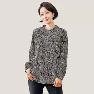 [마담엘레강스] 피코크 세미 하이넥 블라우스 K233BL03