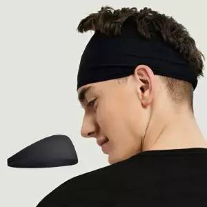 스포츠 헤어밴드 운동용 블랙 러닝밴드