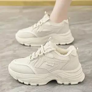 [굿쇼핑몰]부드럽고 편안한 기모 운동화 5cm