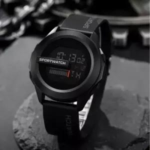 스즈키 전자 손목시계 스톱워치 방수 블랙 스포츠시계 방수 손목시계 스포츠시계 블랙