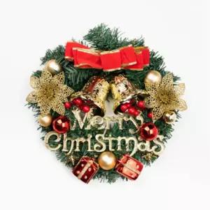 크리스마스 원형 벽장식 도어소품 트리 장식용 걸이품 트리용 가정용 파티 홈파티 인테리어 데코 용품