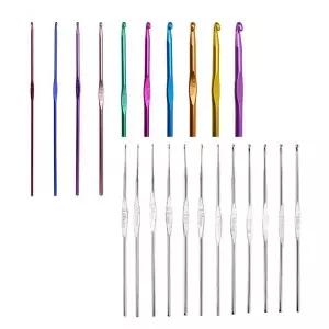 레이스 코바늘 뜨개질 실 세트 22종 핸드메이드 제작용 모자뜨기