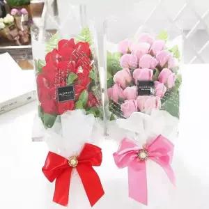 부부의날 선물 성년의날 꽃다발 비누꽃 장미15송이 연 WFIPKQI