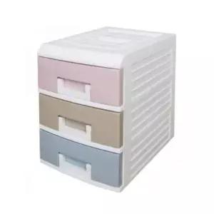 [셀러에이드]미니 서랍 수납함 3단 사무실 책상 정리 소품 용기