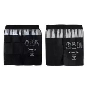 블랙 옷장 행거 커버 옷걸이 보호 커버형 행거 WFLHYHZ