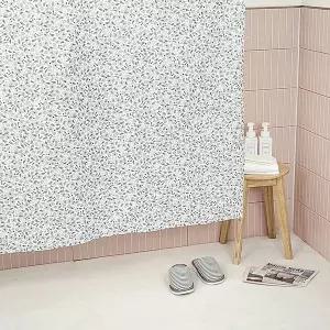 레빗페탈 샤워커튼 풀세트 (커튼링, 커튼봉 포함)