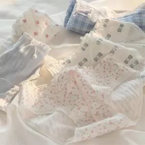 [모드제니] 학생 러블리 여성 블루 리본 순면팬티 5개 여자선물