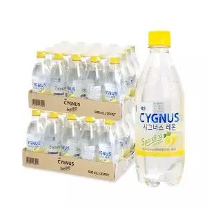 시그너스 탄산음료 레몬 500ml 40병 스파클링
