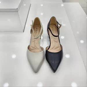 [탠디]by미셸 122024 소가죽 소재 5cm굽 사이드 오픈 여성 메리제인 구두 cc4