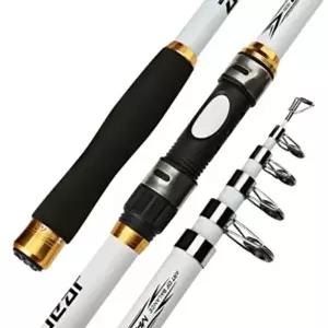 입문용 휴대용 민물 원투 루어 초보 낚싯대 화이트-WFIV56J