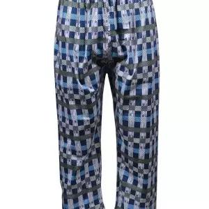 [하프클럽/]특수실켓 40수 순면 남성 파자마 9부 체크 잠옷바지