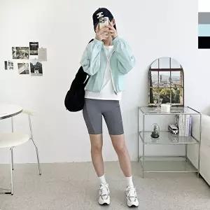 블레오 여자 투웨이 스트링 크롭 후드 바람막이 점퍼 DM2601081830