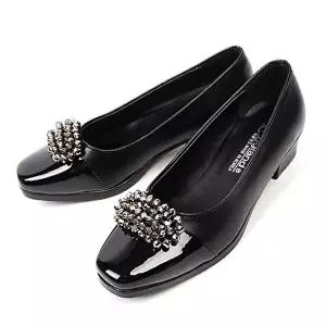 [엄지척]비즈 여성 정장구두 편한 근무화 가보시 펌프스힐