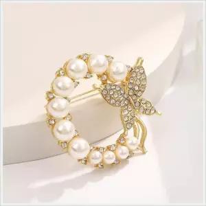 여성 패션 진주 보석 한복 꽃 패션 브로치