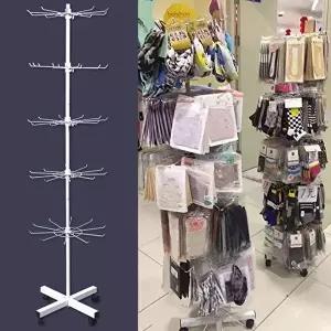 매장 악세사리 스카프 회전 진열대 행거 진열장 앵글 (KYR-W9BBC5B)