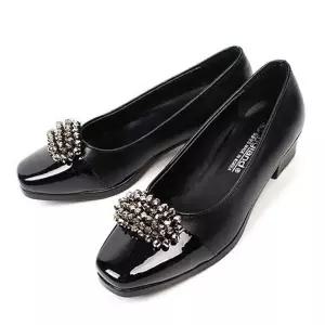 비즈 여성 정장구두 편한 근무화 가보시 펌프스힐