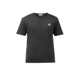 MUST IT_스톤 아일랜드 24113 저지 반팔 티셔츠 블랙 761524113