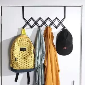 폴딩6구 벽 옷걸이 가방 바지 모자 걸이 도어훅 행거 (KYR-W9BBC52)