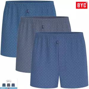 BYC깊이감있는 패턴 순면 트렁크팬티3매입MCG3057