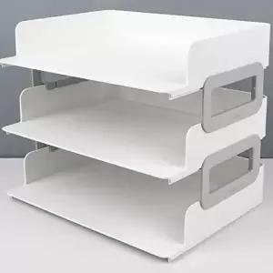 시스템 와이드 3단 트레이 A4수납함 종이보관함 종이 (KYR-WFJFQCE)