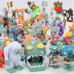 호환상품 1pcs  식물 대 좀비 2 Peashooter  대포  게임 장면 그림 장식품   실리콘 생일 선물