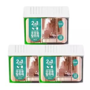 (3개)2 IN 1 옷장용 탈취제 300ml 녹차 참숯