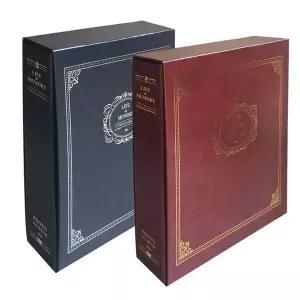 자주색 IH220036 대용량 포토북 사진앨범 링접착식앨범