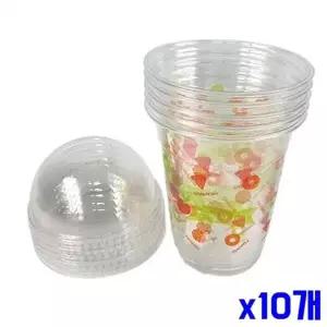 bns 피크닉 패턴 플라스틱 테이크아웃컵 5P x10개