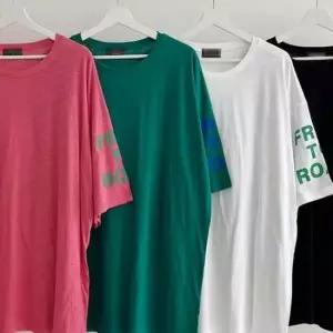 빅사이즈 307P752S 레터링 소매 박시 7부티