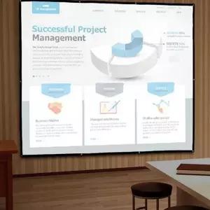 휴대용 빔 프로젝터 스크린 캠핑용 이동식 스크린 회의용 대형 영화